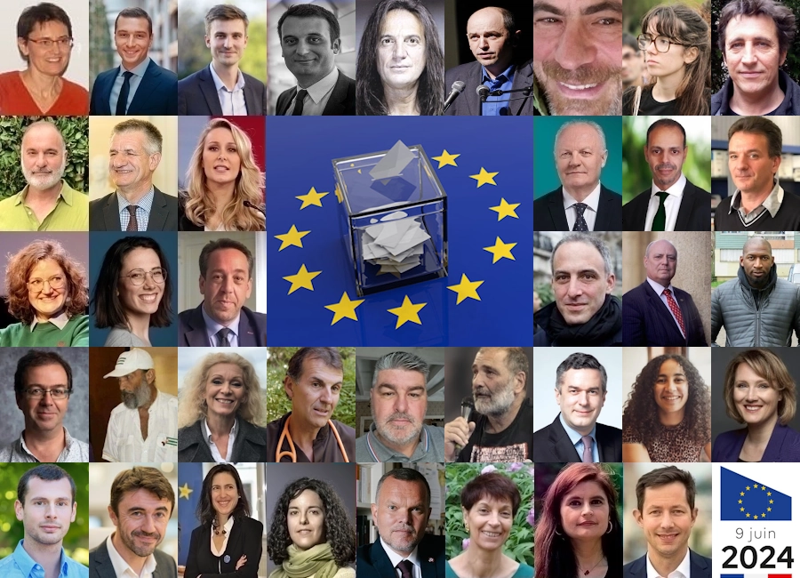 Têtes de liste des partis aux élections européennes de 2024 Candidator